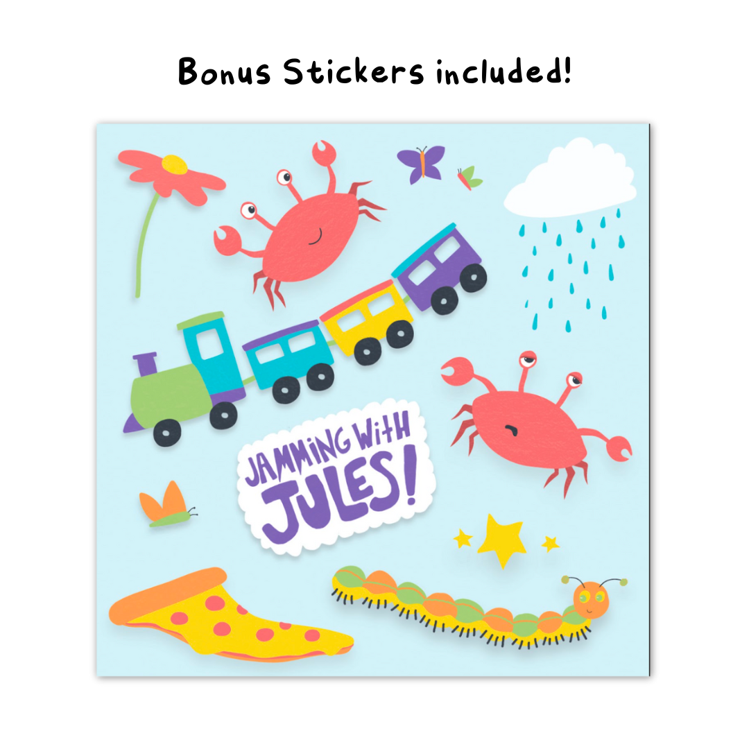 Jamming with Jules! CD comes with Sticker Sheet!